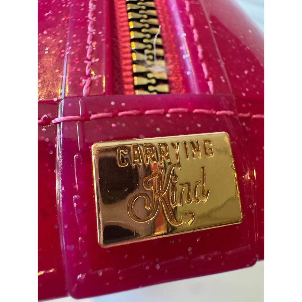 Sparkle Cate Jelly‎ Purse Pink Glitter Mini Handbag Carrying Kind